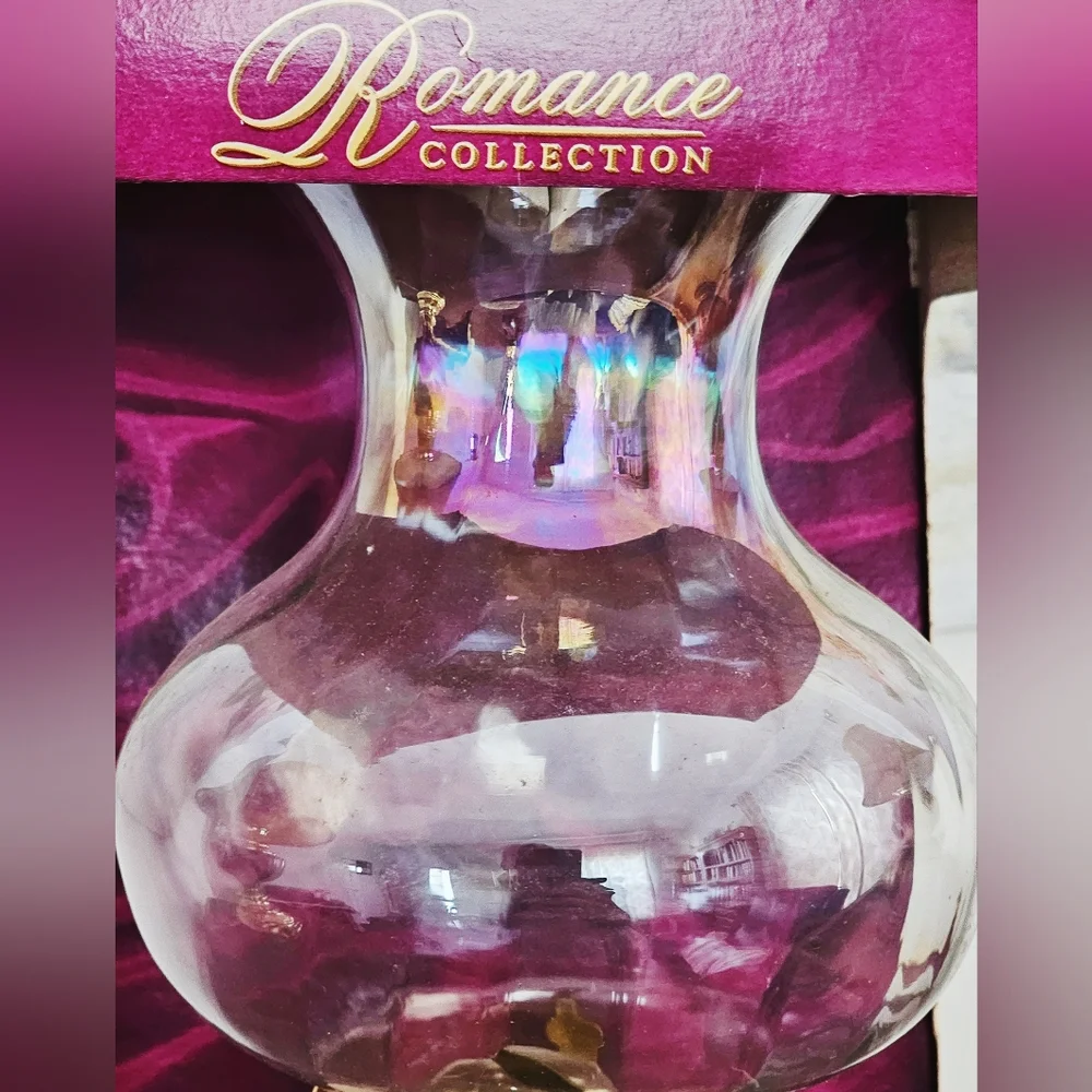 New In Box Vintage Oil Lamp - Romance Collection, Rare Find